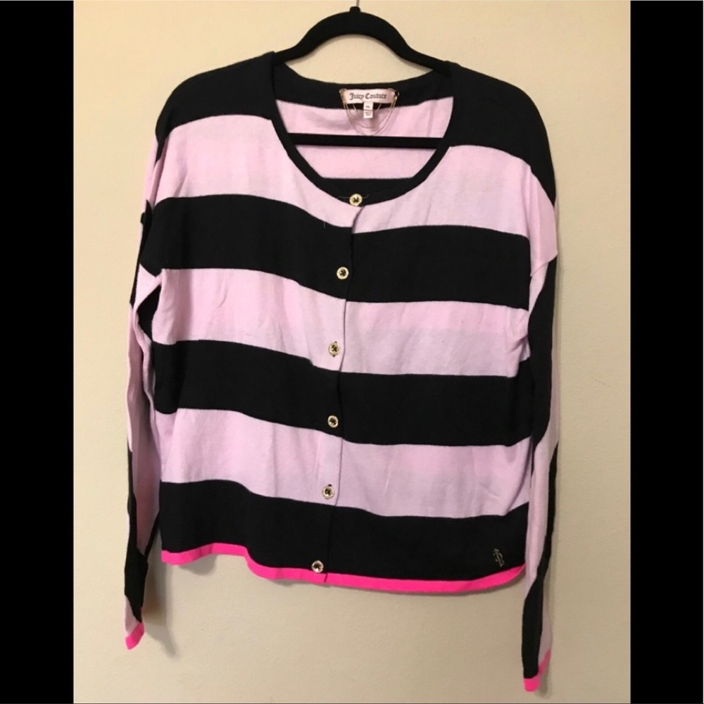 G - Juicy Couture Pink/Black Sweater
